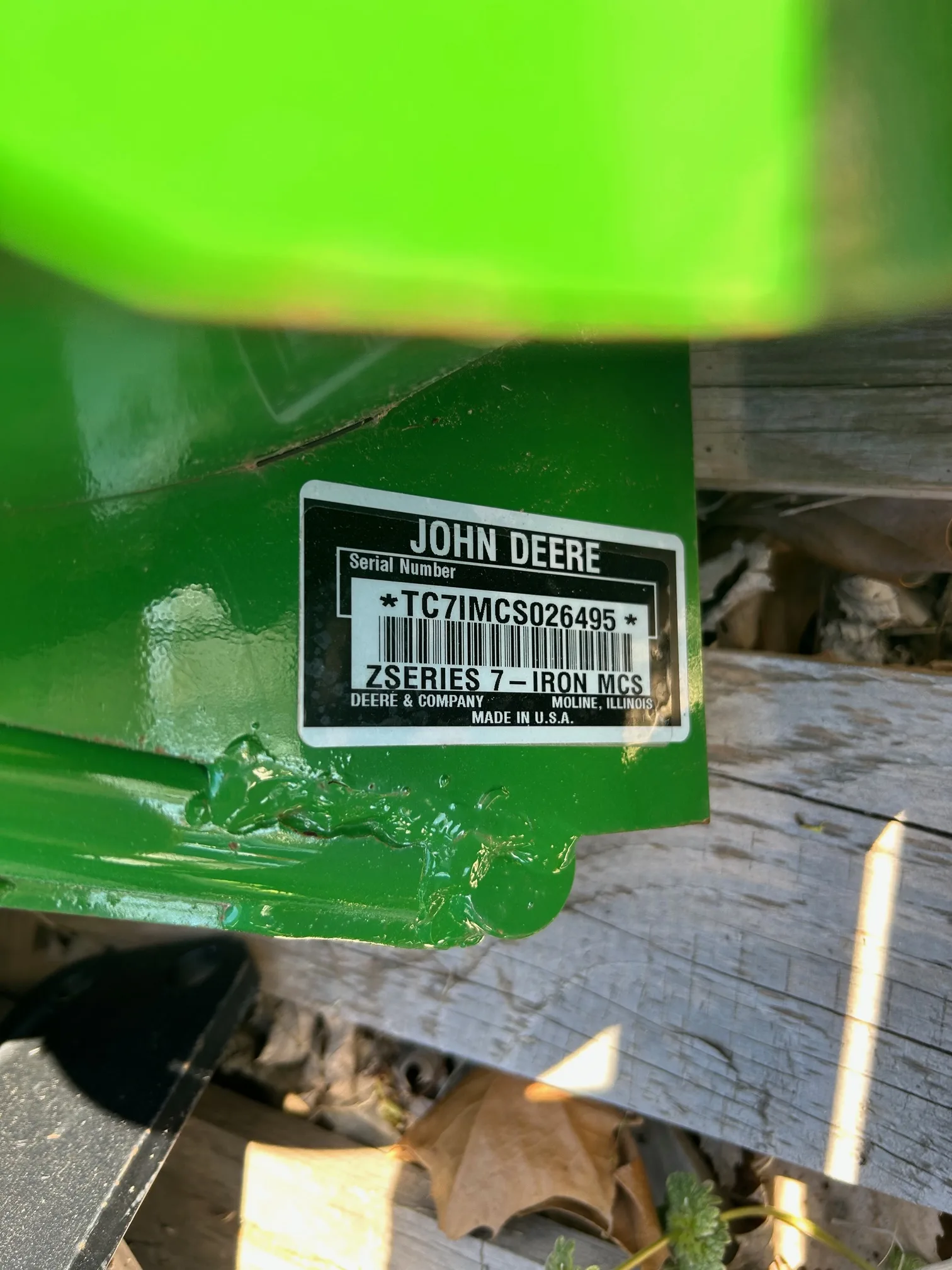 John Deere Triple Bagger for Z900 ZTR
