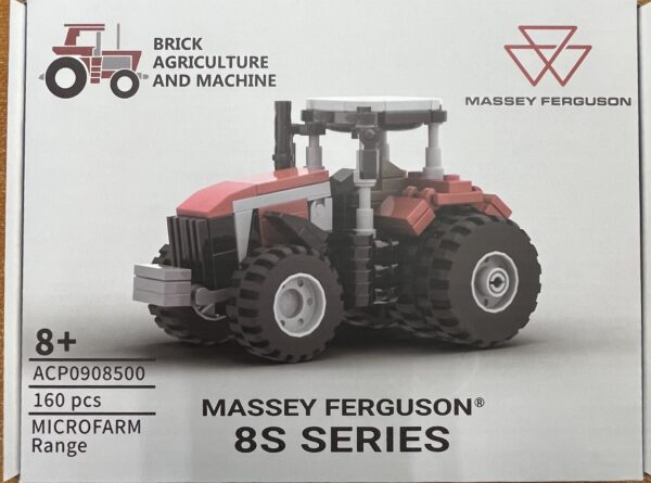 Brick Agriculture Massey 8S building block tractor