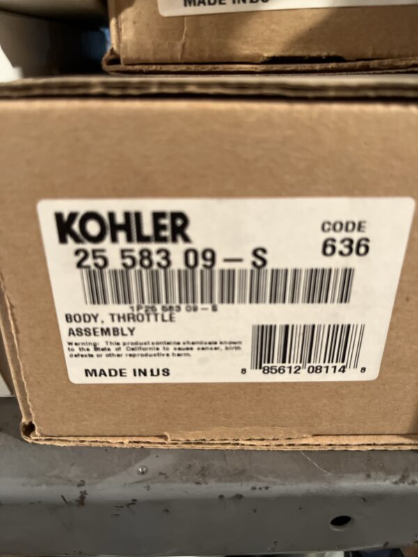 25 583 09-S  Kohler Throttle Body