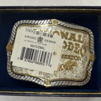 1999 Hesston NFR Gold/Silver Buckle - Team Roper