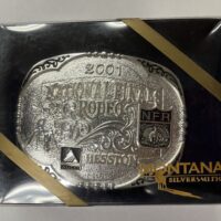 2001 Hesston NFR Silver buckle