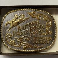 1990 Hesston NFR Gold/Silver Buckle