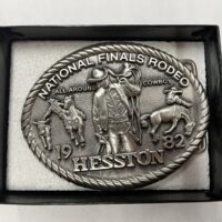 1982 Hesston NFR Silver Buckle