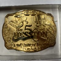 Hesston 50th Anniversary Gold Buckle
